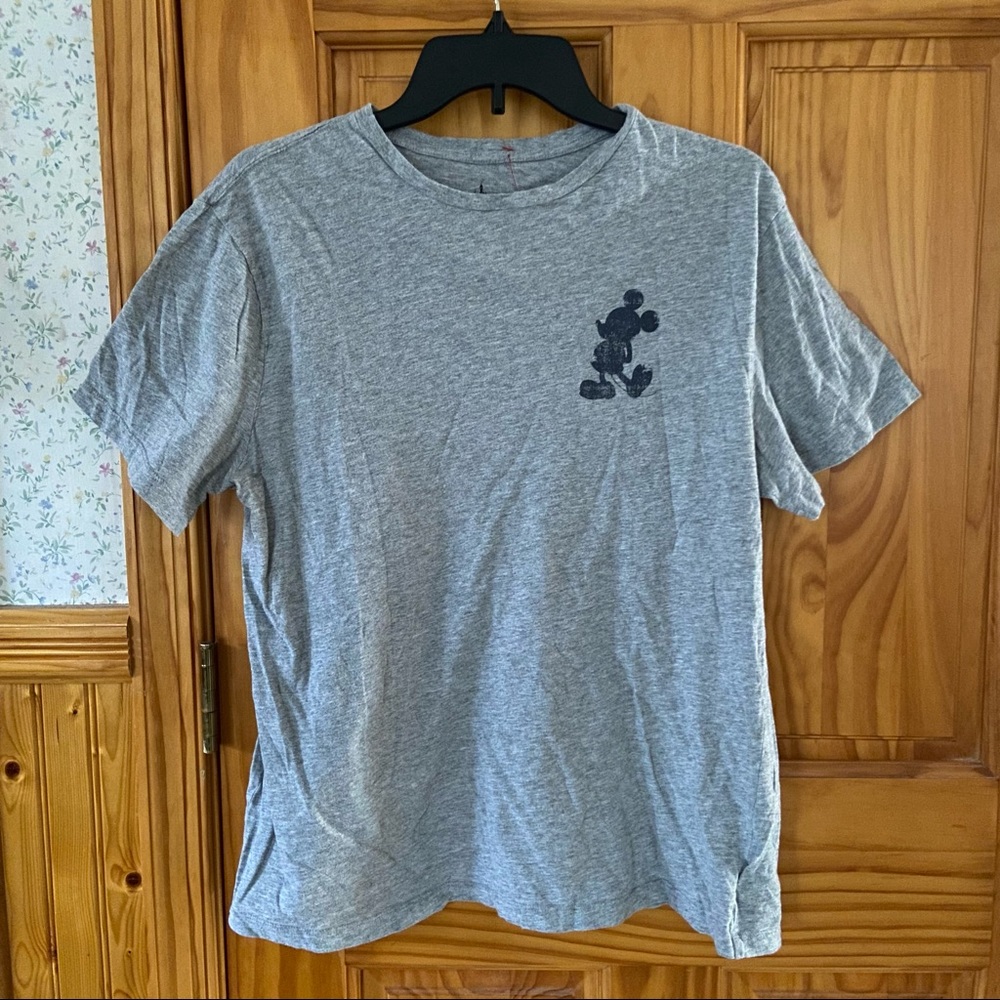Disney Parks Authentic Mickey Mouse Gray Tee Shirt